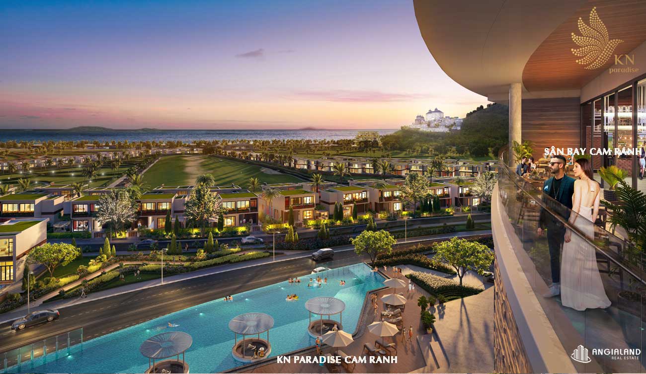 View biển nội khu biệt thự khu Đô Thị Nghĩ Dưỡng CaraWorld Cam Ranh, Viet Nam